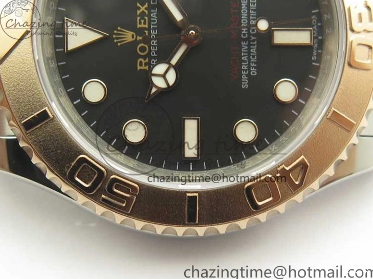VRF Dial A2836 116621 Bracelet on RG Best Edition Yacht-Master SS 1:1 SS Black 0811